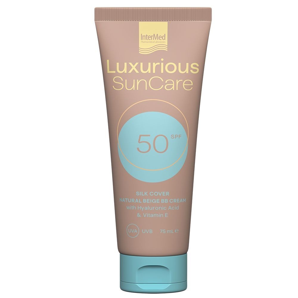 Intermed Luxurious Sun Care Silk Cover BB Cream With Hyaluronic Acid SPF50 Natural 75ml