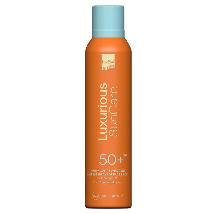 Intermed Luxurious Sun Care Antioxidant Sunscreen Invisible Spray SPF50+ 200ml