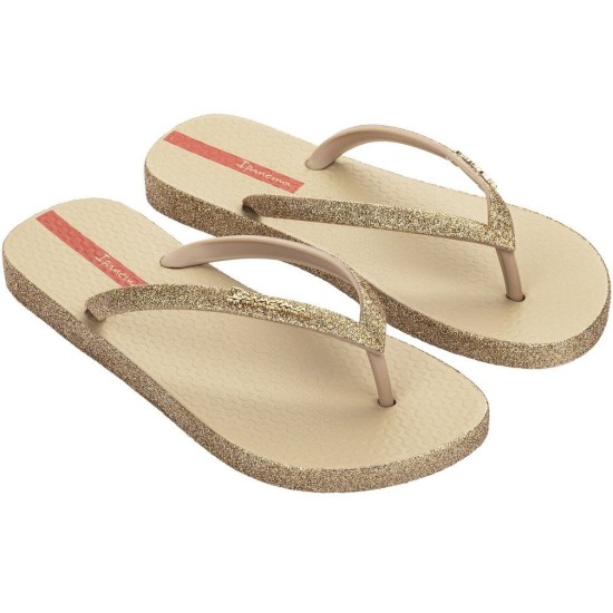 Ipanema Maxi Glow Glitter Σαγιονάρες σε Χρυσό Χρώμα 780-23346