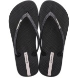 Ipanema Maxi Glow Glitter Σαγιονάρες σε Μαύρο Χρώμα 780-23346