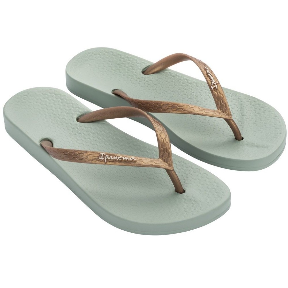Ipanema 780-23322 Anatomic Flip Flop Green-Gold