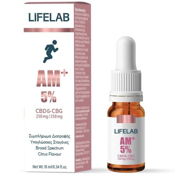 Tikun Lifelab AM+ 5% CBD & CBG 250mg 5% CBD Citrus flavor 10ml
