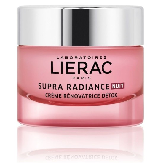 Lierac Supra Radiance Κρέμα Προσώπου Νυκτός για Ενυδάτωση & Αντιγήρανση με Υαλουρονικό Οξύ 50ml