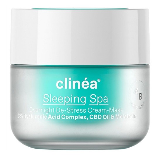 Clinea Sleeping Spa Overnight De-Stress Cream-Mask, 50ml