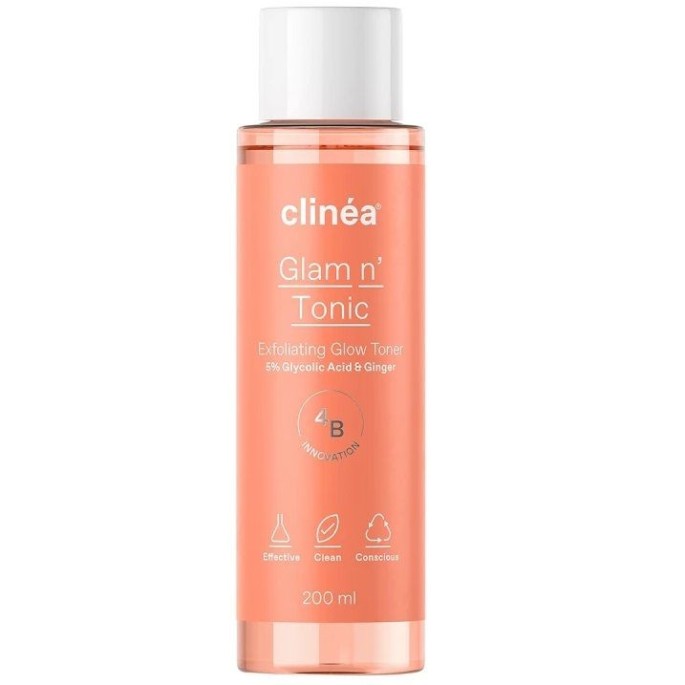 Clinea Glam n' Tonic Exfoliating Glow Toner, 200ml