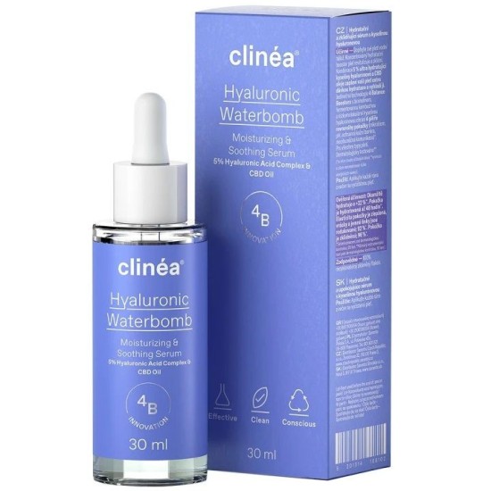 Clinea Hyaluronic Waterbomb Moisturizing & Soothing Serum, 30ml