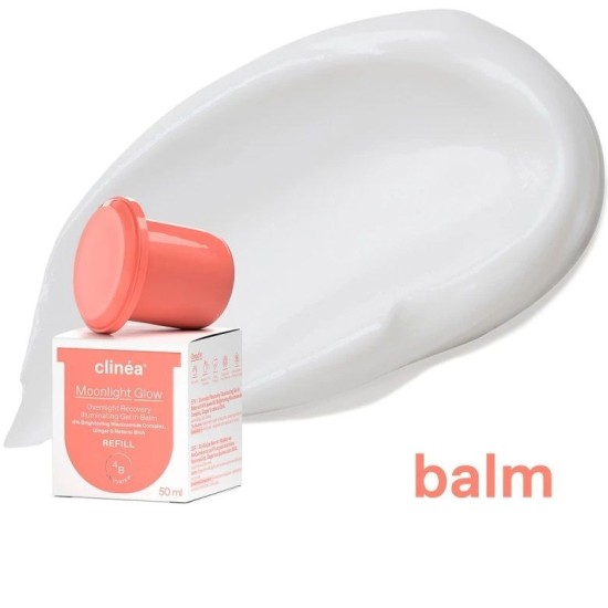 Clinéa Moonlight Glow Gel in Balm Night Cream Refill Κρέμα Νύχτας Λάμψης και Αναζωογόνησης 50ml Ανταλλακτικό