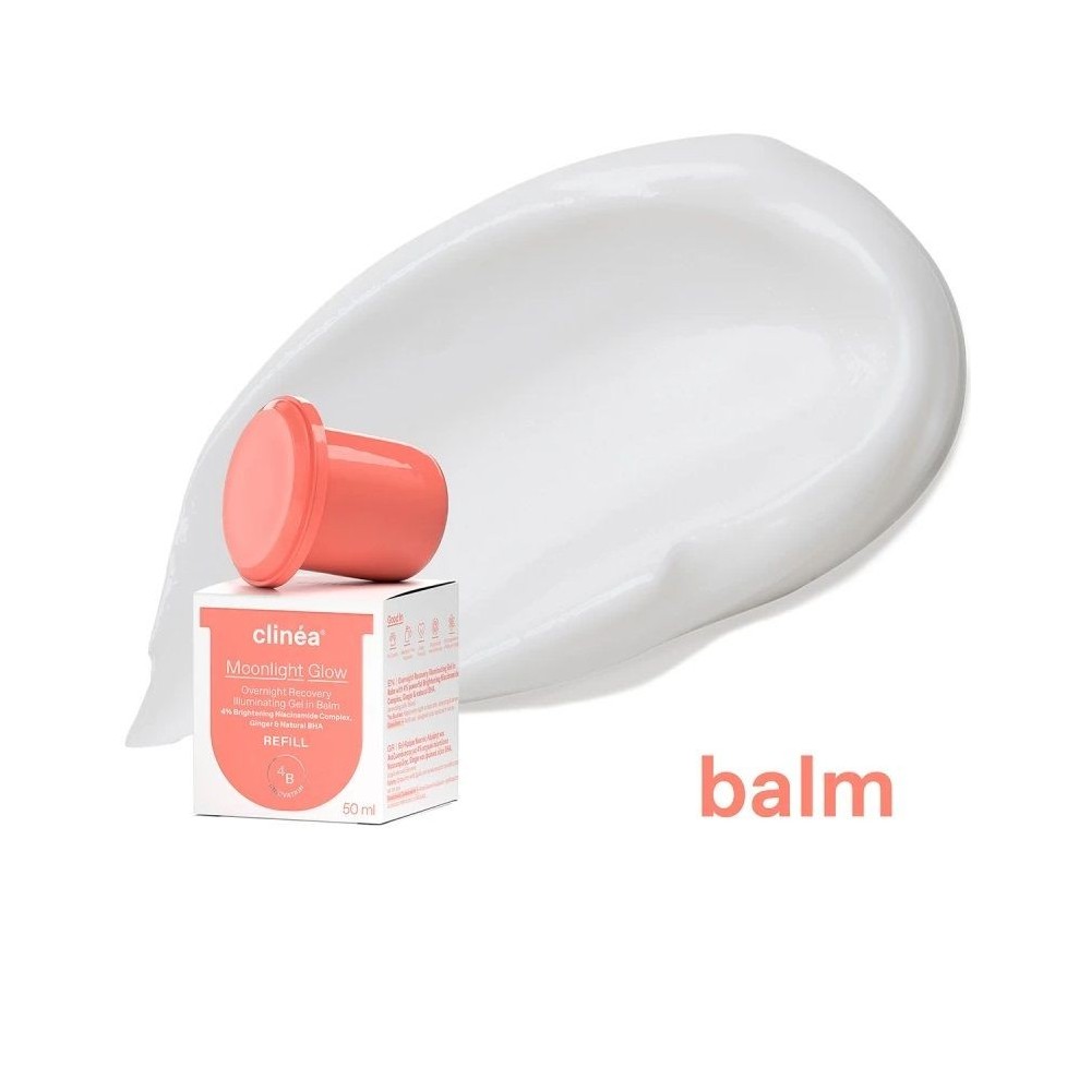 Clinéa Moonlight Glow Gel in Balm Night Cream Refill Κρέμα Νύχτας Λάμψης και Αναζωογόνησης 50ml Ανταλλακτικό