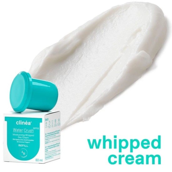 Clinéa Water Crush SPF15 Day Cream Refill Ενυδατική Κρέμα Ημέρας για Όλες τις Επιδερμίδες 50ml Ανταλλακτικό