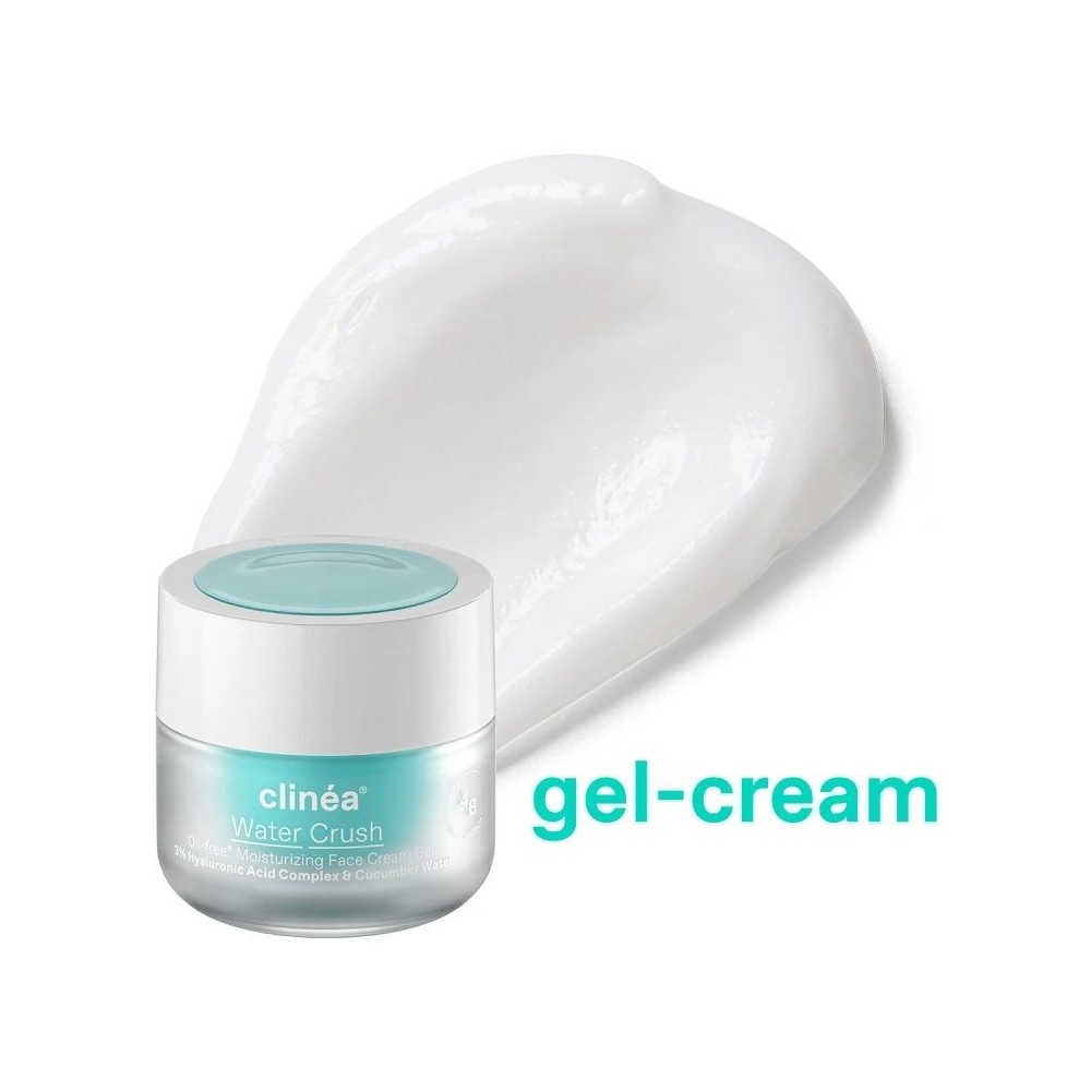 Clinéa Water Crush Face Cream Gel Ενυδατική Κρέμα Τζελ Προσώπου Ελαφριάς Υφής για Κανονικές - Μικτές Επιδερμίδες 50ml