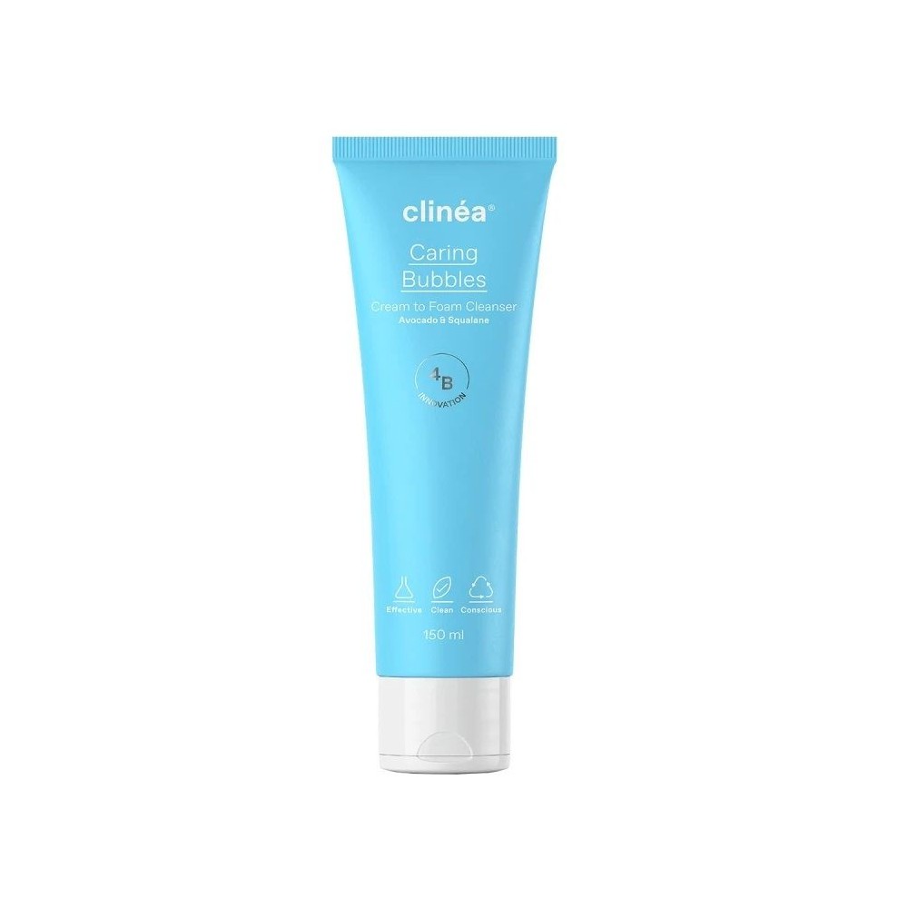 Clinéa Caring Bubbles Cream to Foam Cleanser Κρεμώδης Αφρός Καθαρισμού Προσώπου για Κανονικές - Μικτές Επιδερμίδες 150ml