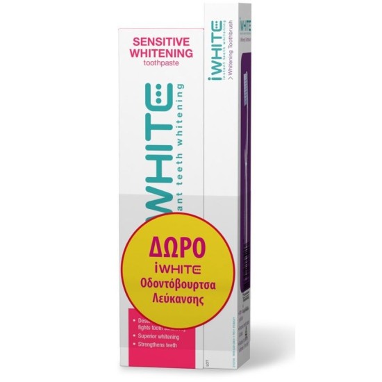 iWhite Sensitive Whitening Toothpaste 75ml & Instant Whitening Toothbrush