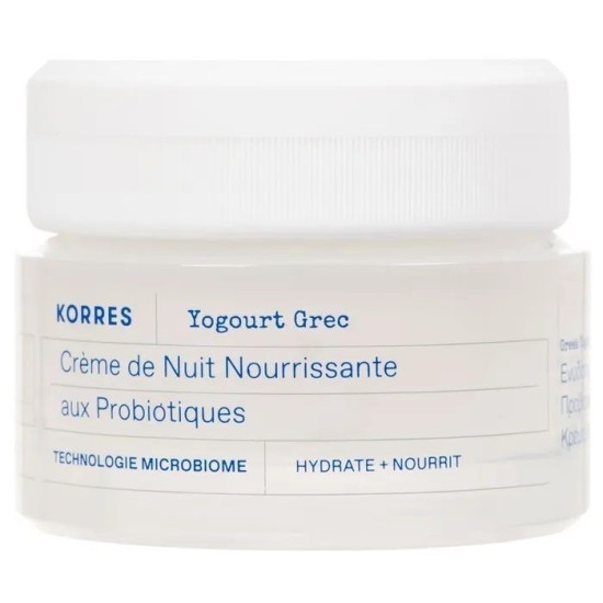 Korres Greek Yoghurt Κρέμα Νύχτας με Προβιοτικά για Αναπλήρωση, Θρέψη & Ενυδάτωση, 40ml