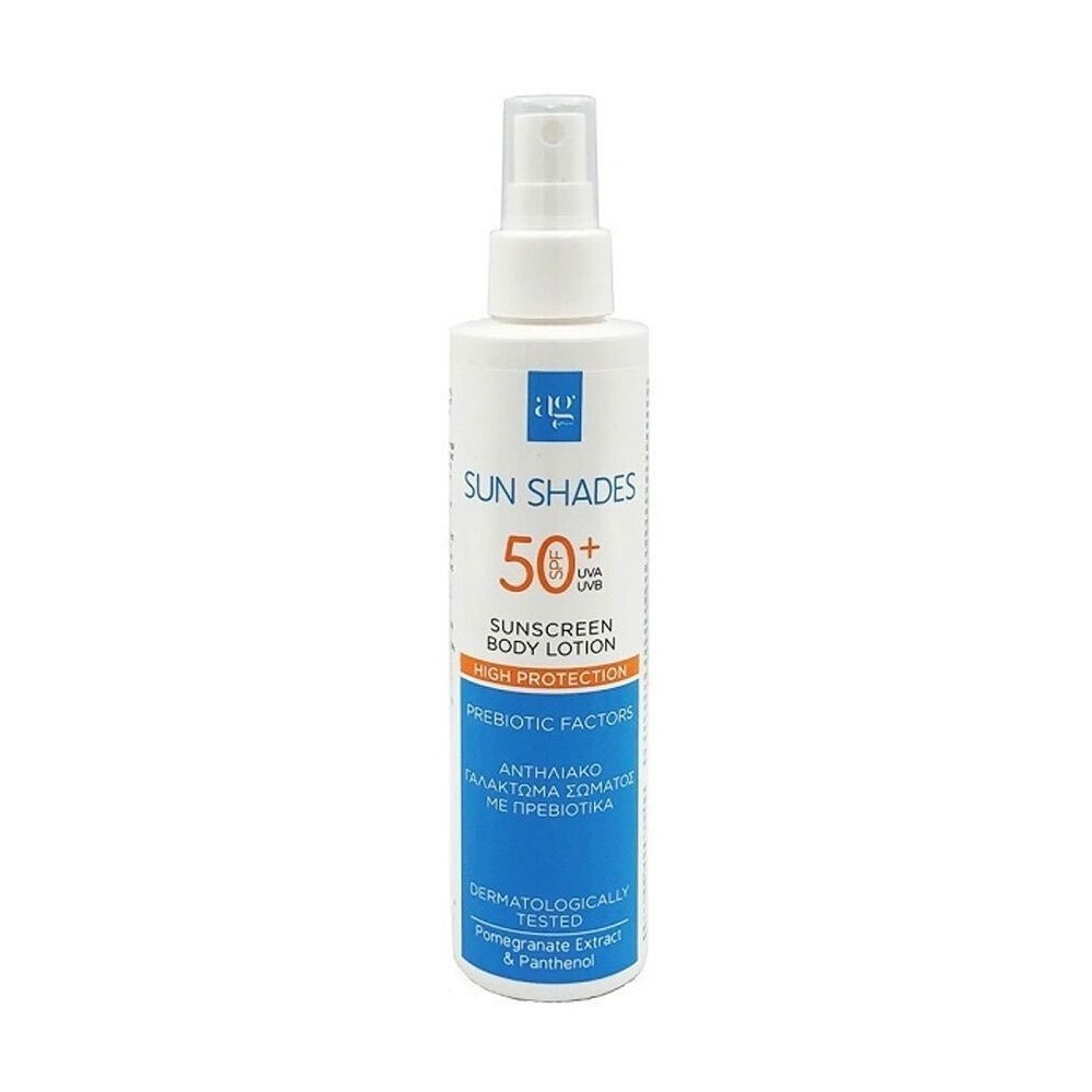 Ag Pharm Sun Shades Αδιάβροχη Αντηλιακή Λοσιόν για το Σώμα SPF50 σε Spray 200ml