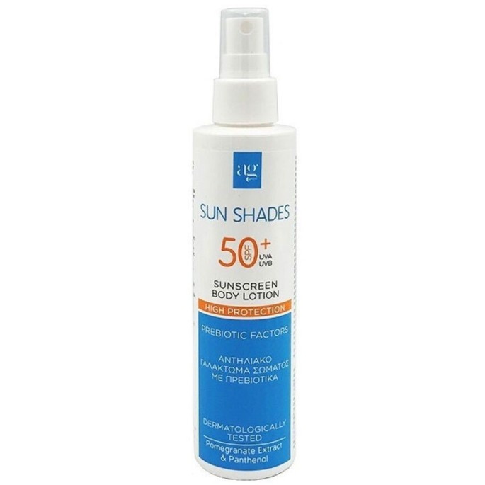 Ag Pharm Sun Shades Αδιάβροχη Αντηλιακή Λοσιόν για το Σώμα SPF50 σε Spray 200ml