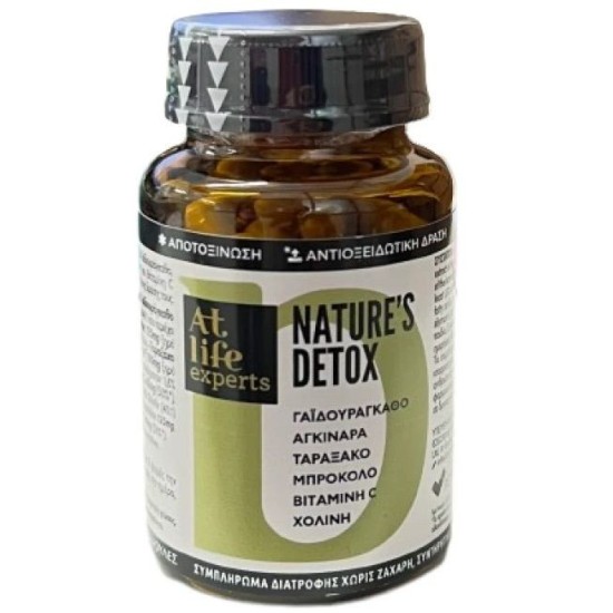 At Life Experts Nature's Detox για Αποτοξίνωση & Αντιοξειδωτική Δράση 60 Κάψουλες