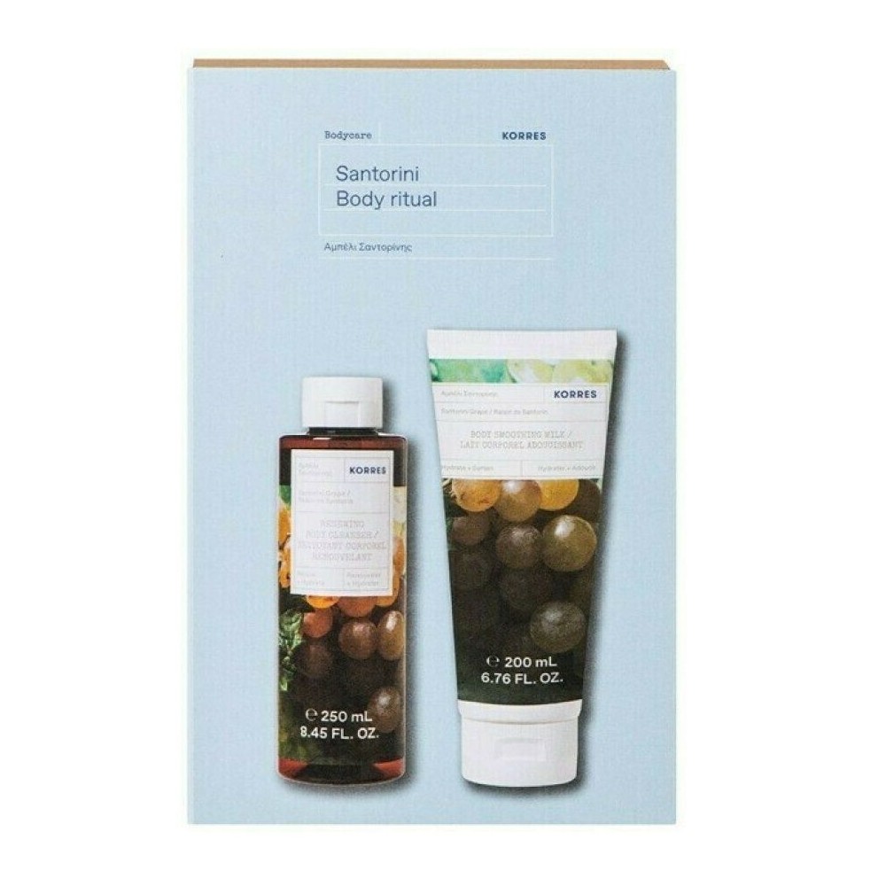 KORRES PROMO SET SANTORINI BODY RITUAL SHOWER GEL 250ML & BODY SMOOTHING MILK 200ML
