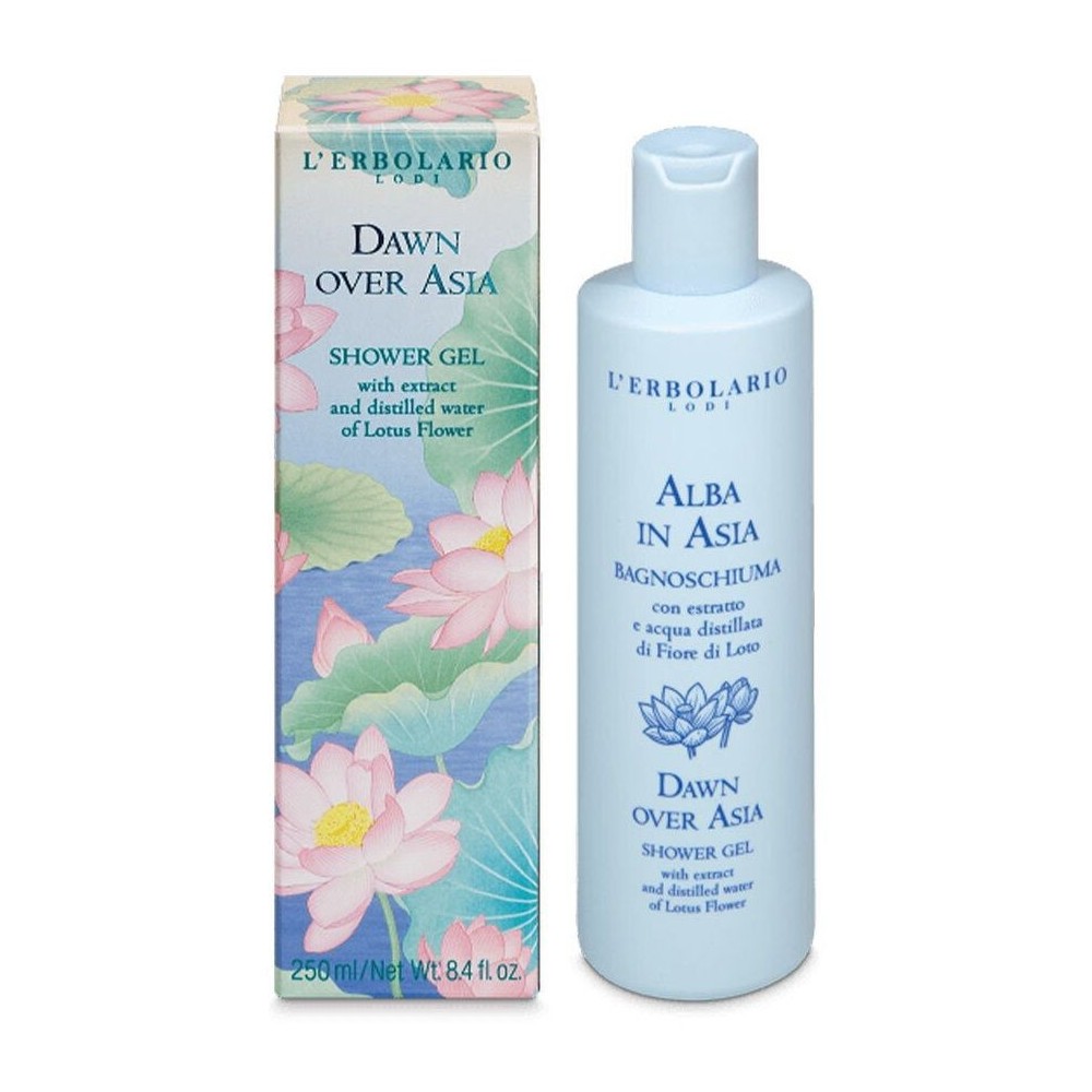 L Erbolario Alba in Asia Showergel 250ml - Εμπνευσμένο από τη χάρη και την αγνότητα του Ινδικού του Λωτού.