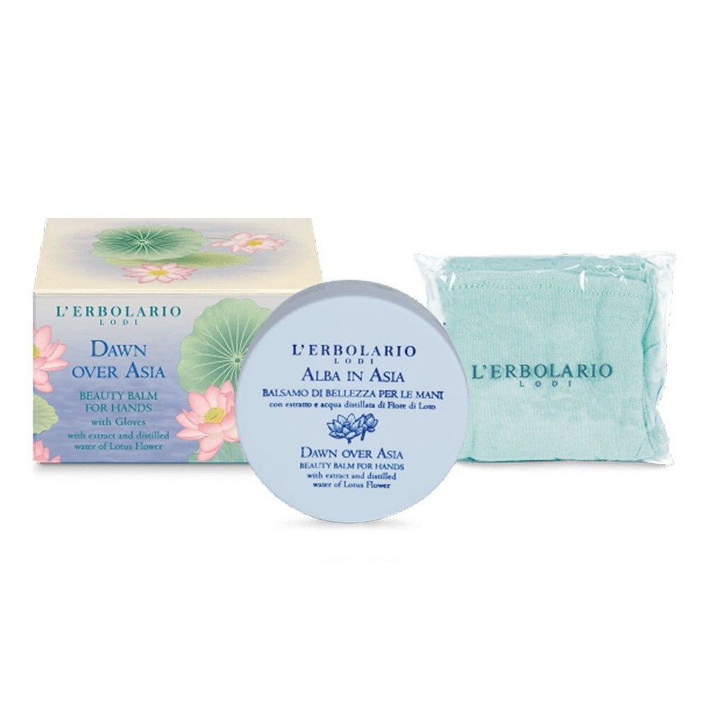 L Erbolario Alba in Asia Κρέμα Χεριών 75ml & ΔΩΡΟ Γάντι - Εμπνευσμένο από τη χάρη και την αγνότητα του Ινδικού του Λωτού.