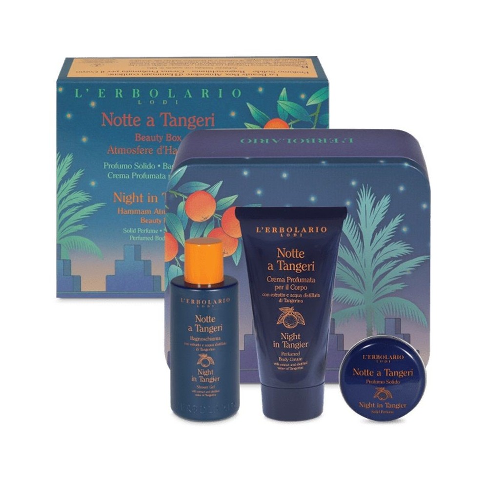 L Erbolario Notte a Tangeri Beauty Box Hammam Atmospheres-Άρωμα 15ml-Αφρόλουτρο 50ml-Κρέμα Σώματος 50ml