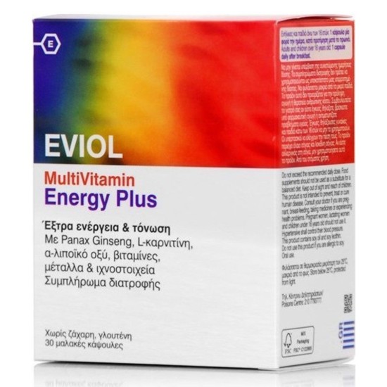 Eviol MultiVitamin Energy Plus, 30caps