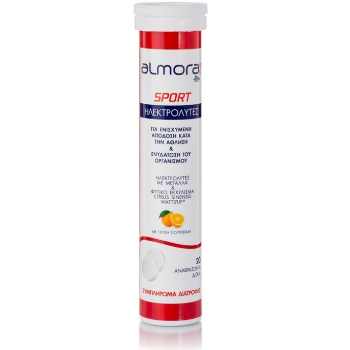 Almora Plus Sport Electrolytes with Orange Flavor, 20eff.tabs