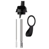 Chilly's Series 2 Sport Μπουκάλι Θερμός με Καλαμάκι Abyss Black 500ml