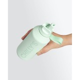 Chilly's Series 2 Sport Μπουκάλι Θερμός με Καλαμάκι Abyss Black 500ml