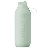 Chilly's Series 2 Sport Μπουκάλι Θερμός με Καλαμάκι Abyss Black 500ml