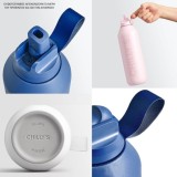 Chilly's Series 2 Sport Μπουκάλι Θερμός με Καλαμάκι Abyss Black 500ml