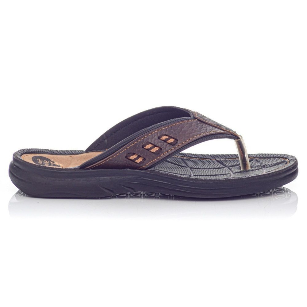 Sunshine Men's anatomical flip flop Brown 2816