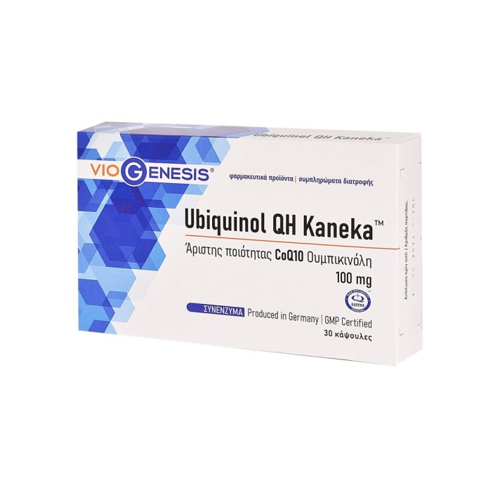 VIOGENESIS Ubiquinol QH Kaneka 100 mg 30 softgels