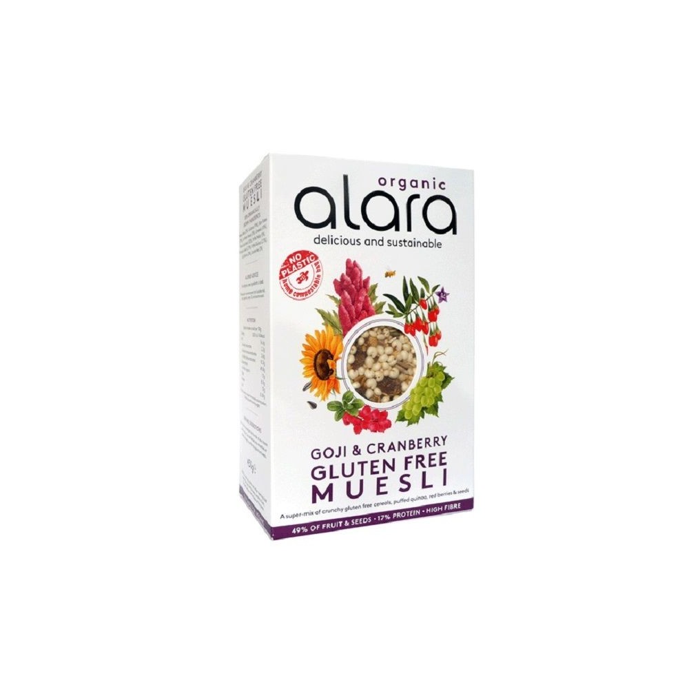 ALARA Goji & Cranberry Gluten Free Muesli 450gr