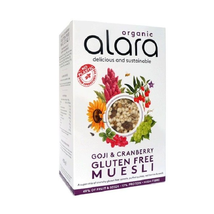 ALARA Goji & Cranberry Gluten Free Muesli 450gr