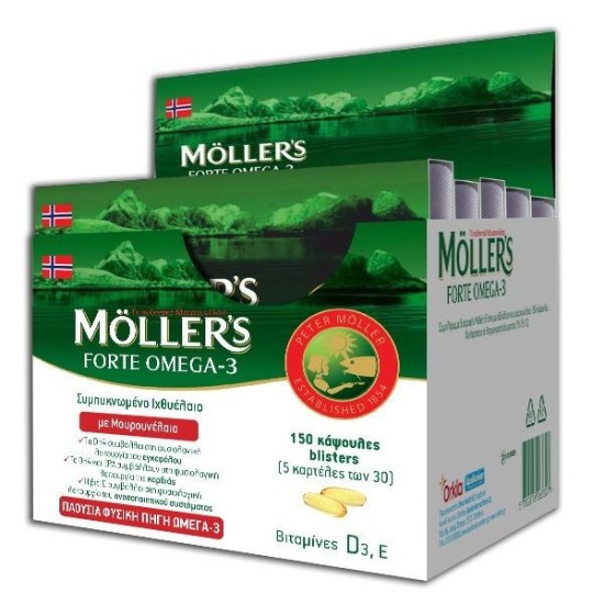 Nature's Plus Moller's Forte Cod Liver Oil OMEGA-3-150caps