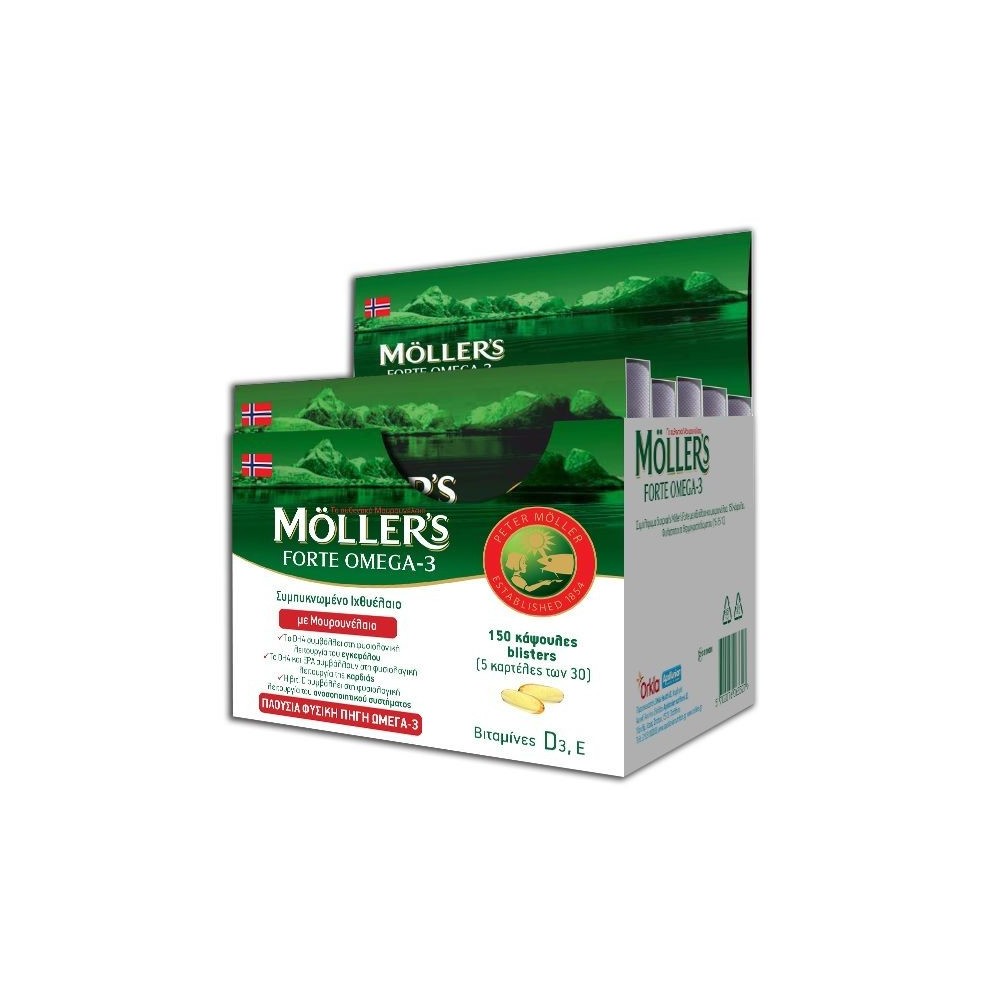Nature's Plus Moller's Forte Cod Liver Oil OMEGA-3-150caps