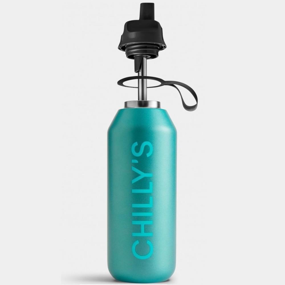 Chilly's Series 2 Sport METALLIC ATLANTIS Μπουκάλι Θερμός με Καλαμάκι 500ml