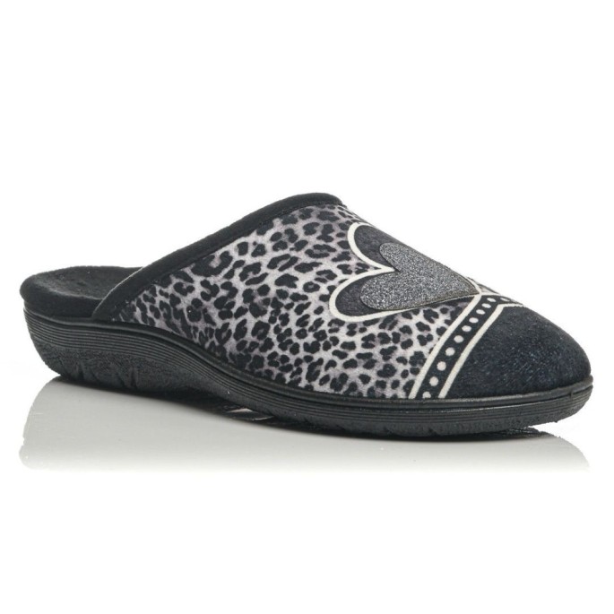 Sunshine Women's anatomical slipper 1182 BLACK