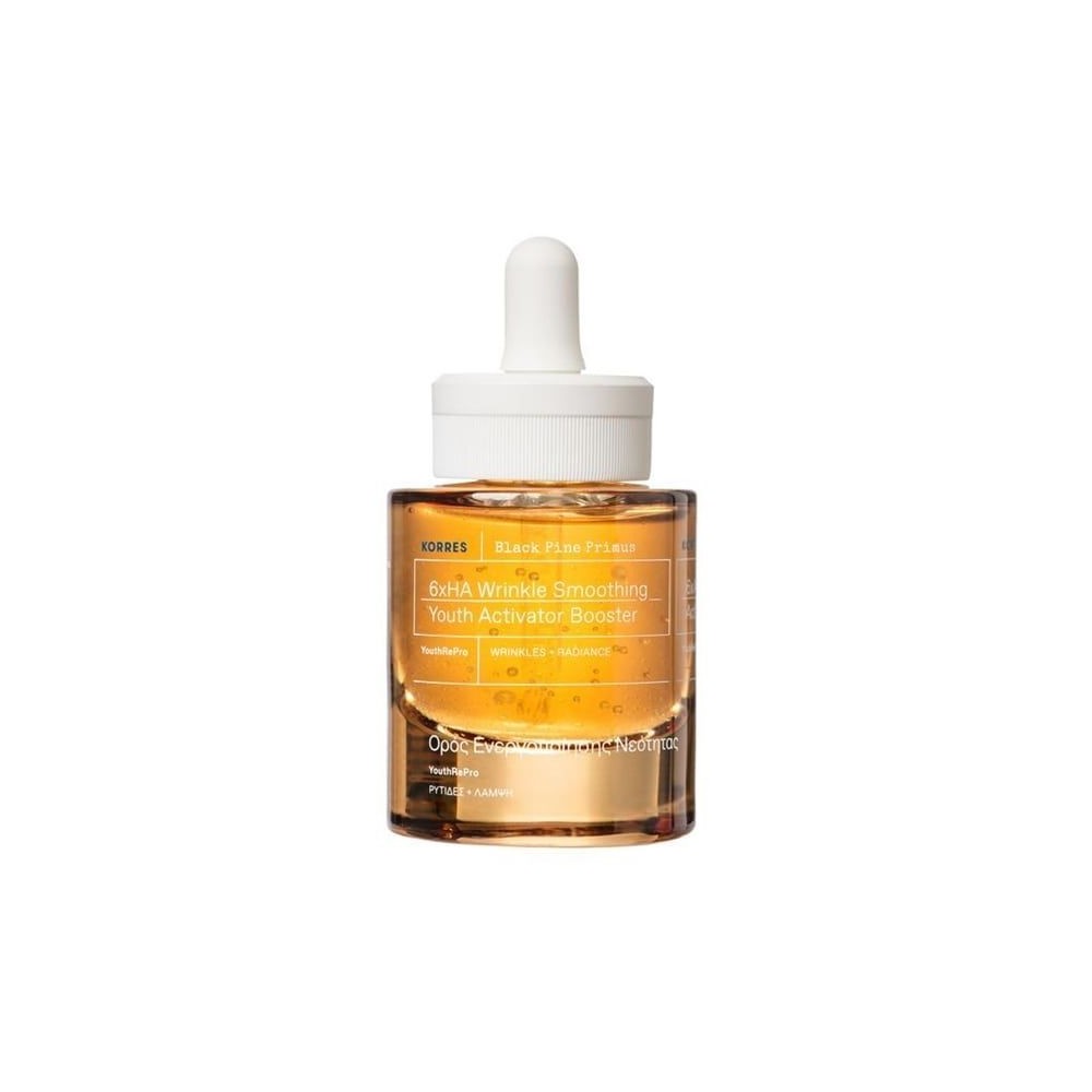 Korres Black Pine Primus 6xHA Wrinkle Smoothing Youth Activator Booster Ορός Ενεργοποίησης Νεότητας, 30ml