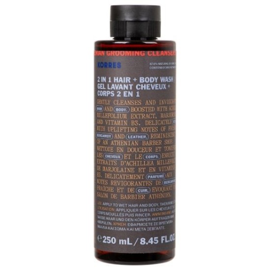 Korres Athenian Grooming 2in1 Hair & Body Wash for Men, 250ml