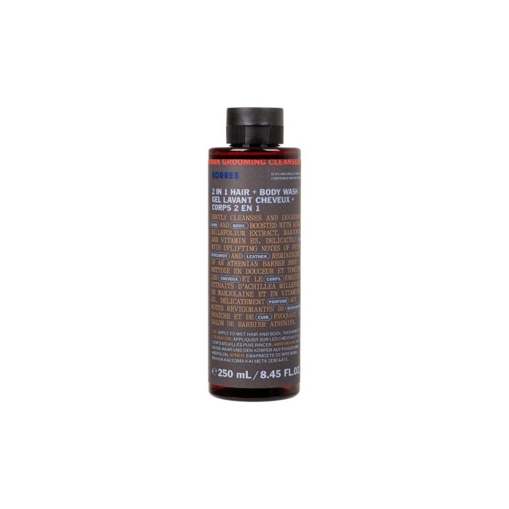Korres Athenian Grooming 2in1 Hair & Body Wash for Men, 250ml