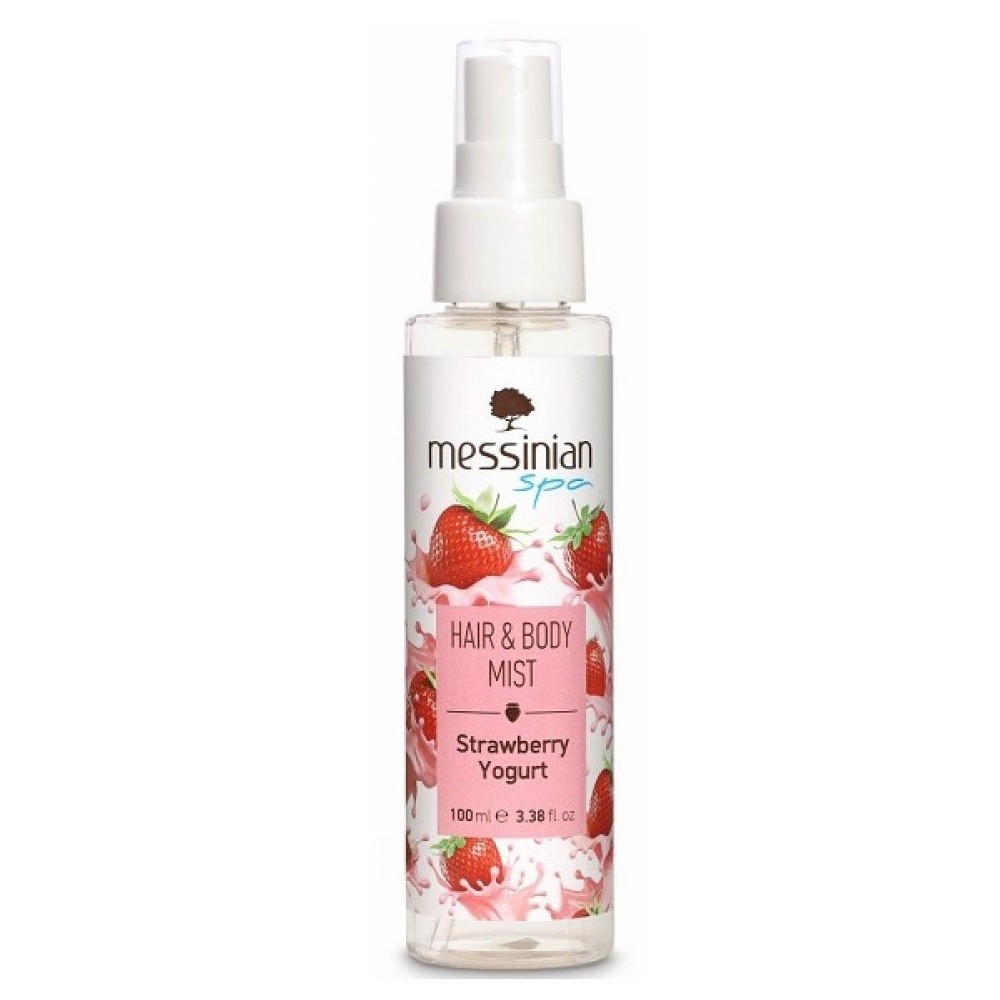 MESSINIAN SPA Hair & Body Mist - Strawberry & Yogurt - 100ml