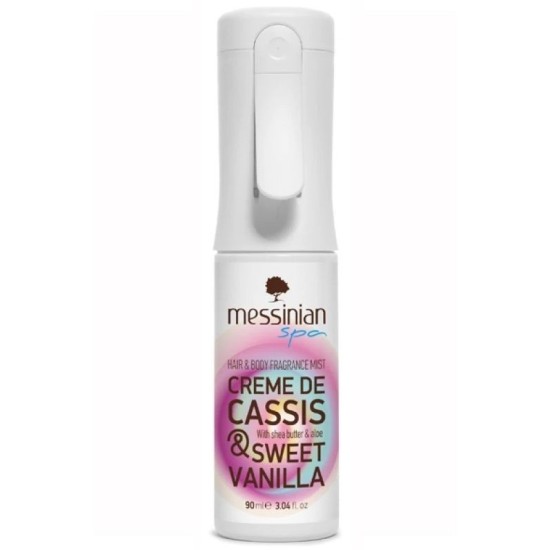MESSINIAN SPA Hair & Body Fragrance Mist CREME DE CASSIS & SWEET VANILLA 90ml