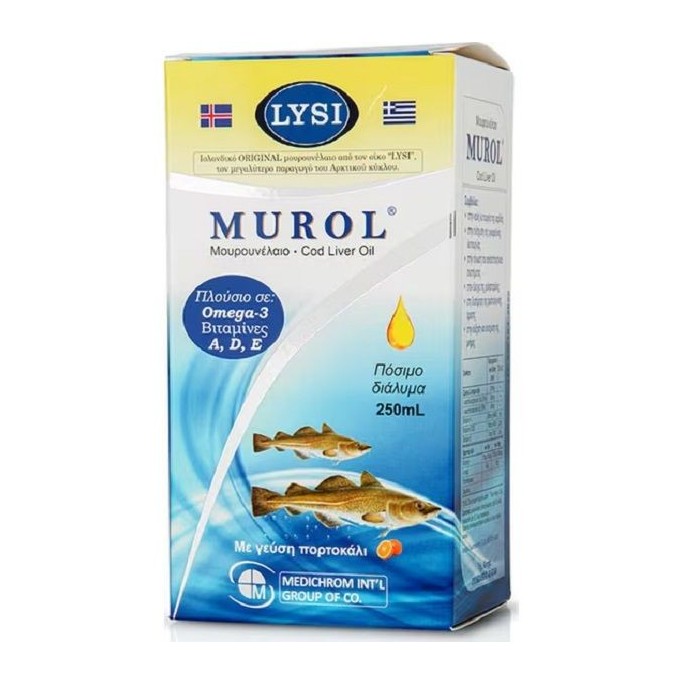 Medichrom Murol Syrop ΜΟΥΡΟΥΝΕΛΑΙΟ 250ml Πορτοκάλι