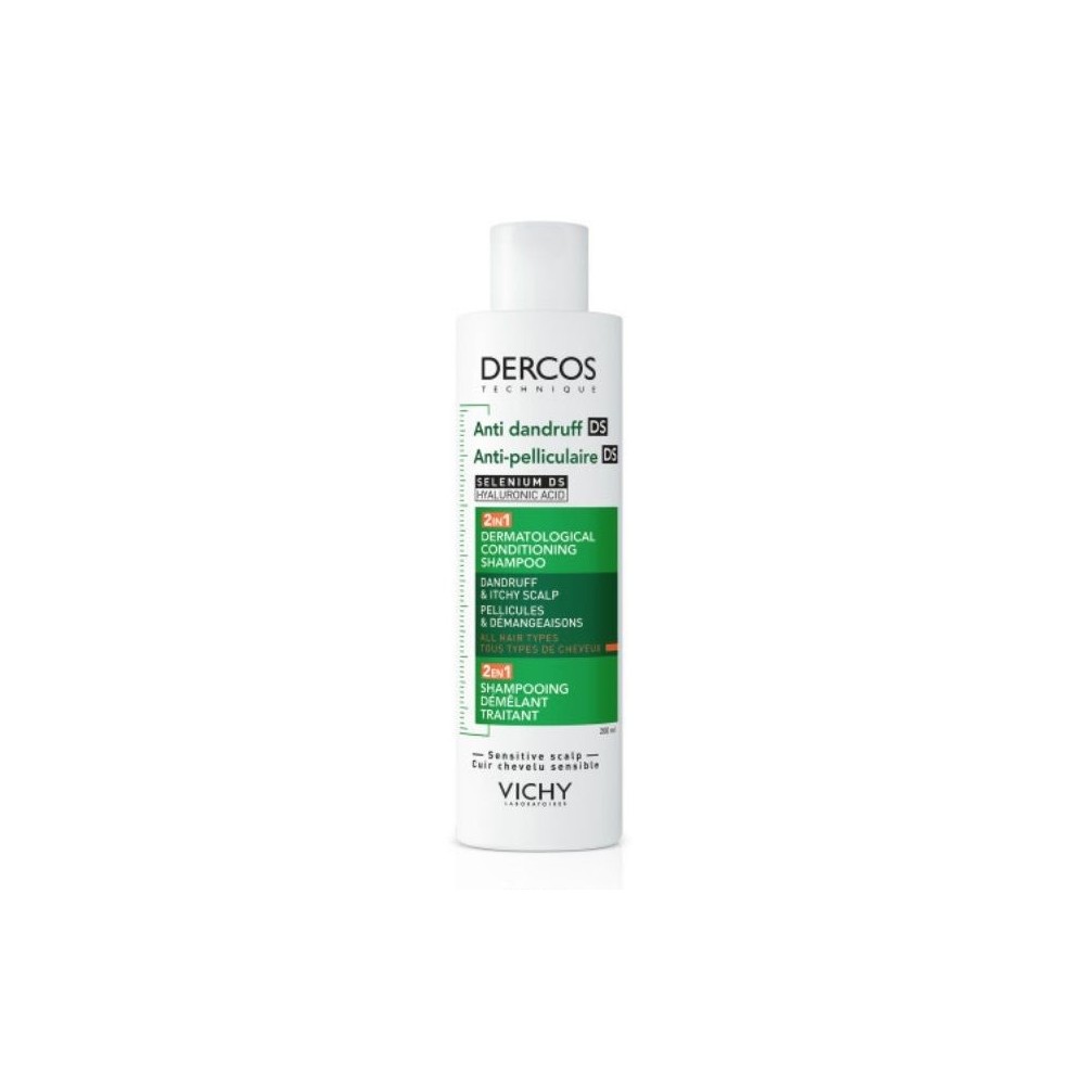 Vichy Dercos Anti Dandruff DS Σαμπουάν κατά της Πιτυρίδας για Ξηρά Μαλλιά 200ml