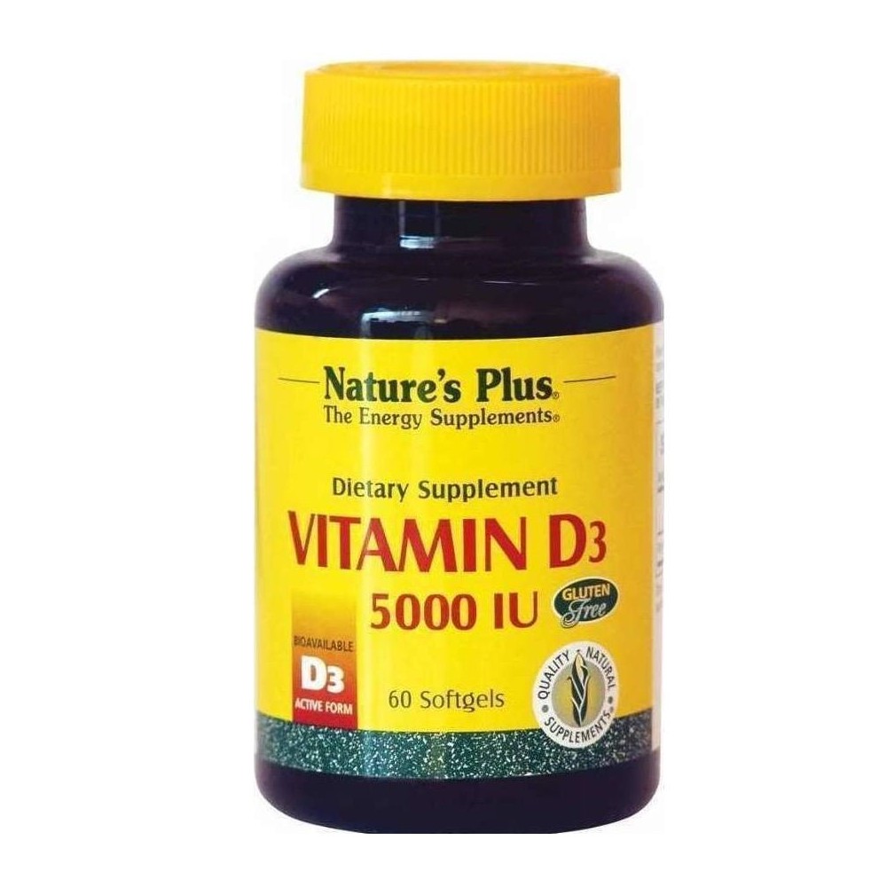 Nature s Plus Vitamin D3 5000 IU 60 caps