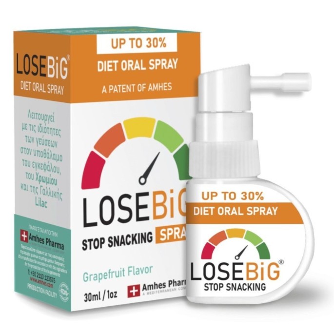 AMHES PHARMA LOSEBIG Spray Συμπλήρωμα για Αδυνάτισμα 30ml Grapefruit