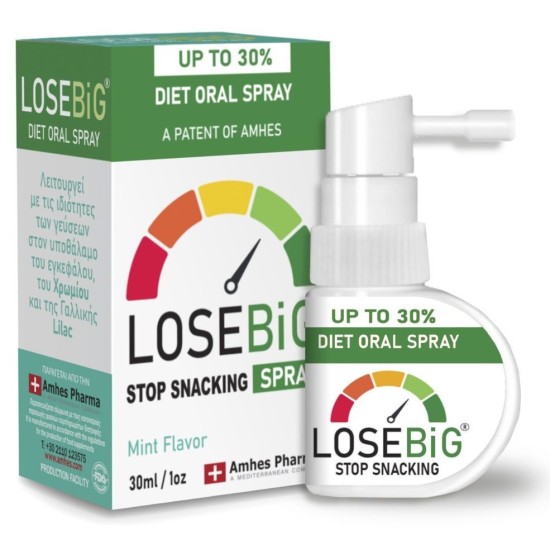 AMHES PHARMA LOSEBIG Spray Συμπλήρωμα για Αδυνάτισμα 30ml Μέντα