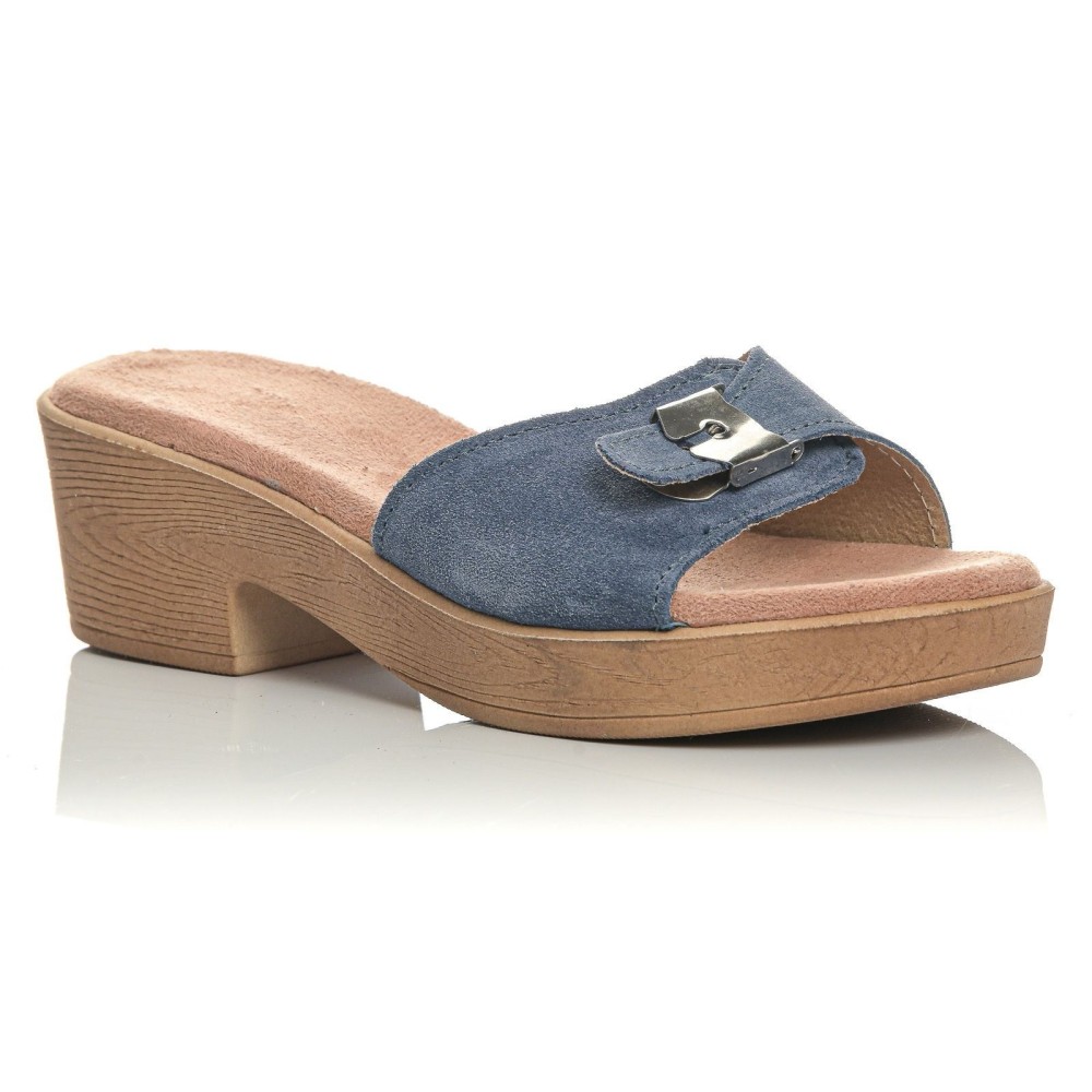 SaveYourFeet anatomical sandals 5037 Blue Jean