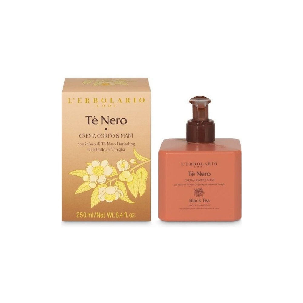 L' Erbolario Te Nero Body-Hand Cream 250ml Κρέμα Χεριών και Σώματος